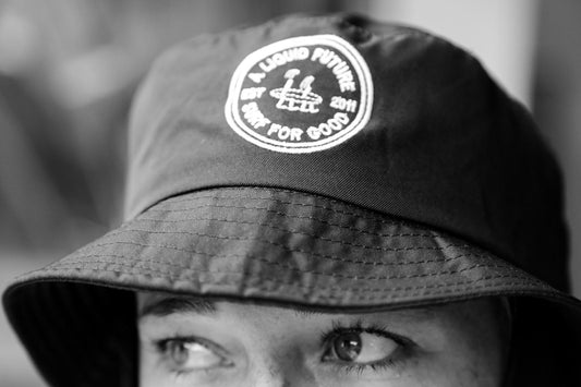 A liquid Future Surf Hat. Made in Indonesia. The world's most sustainable surf hat.